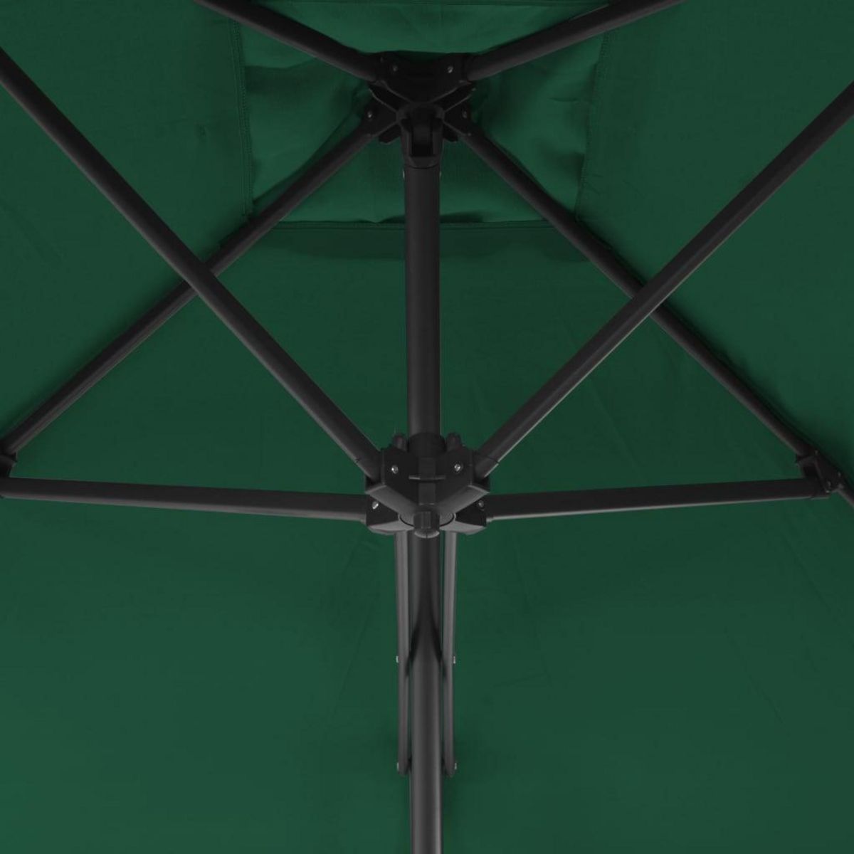 VIDAXL Parasol d'exterieur avec mat en acier 300 cm Vert