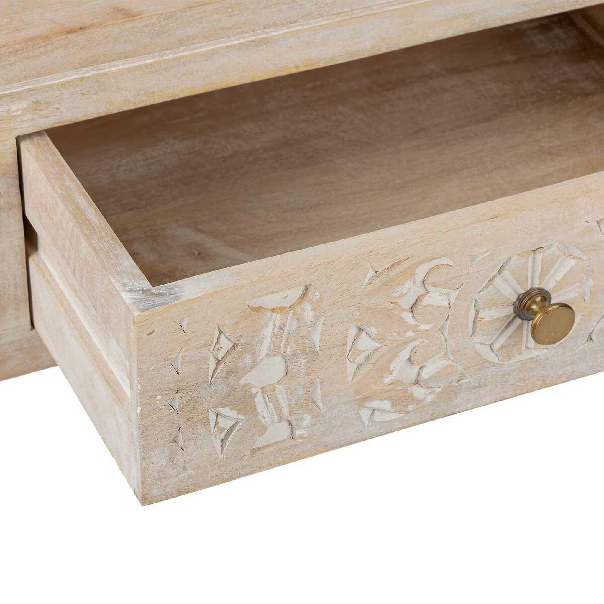 Voir la diapositive 3 : ATMOSPHERA Console 2 tiroirs  shirel  120cm naturel