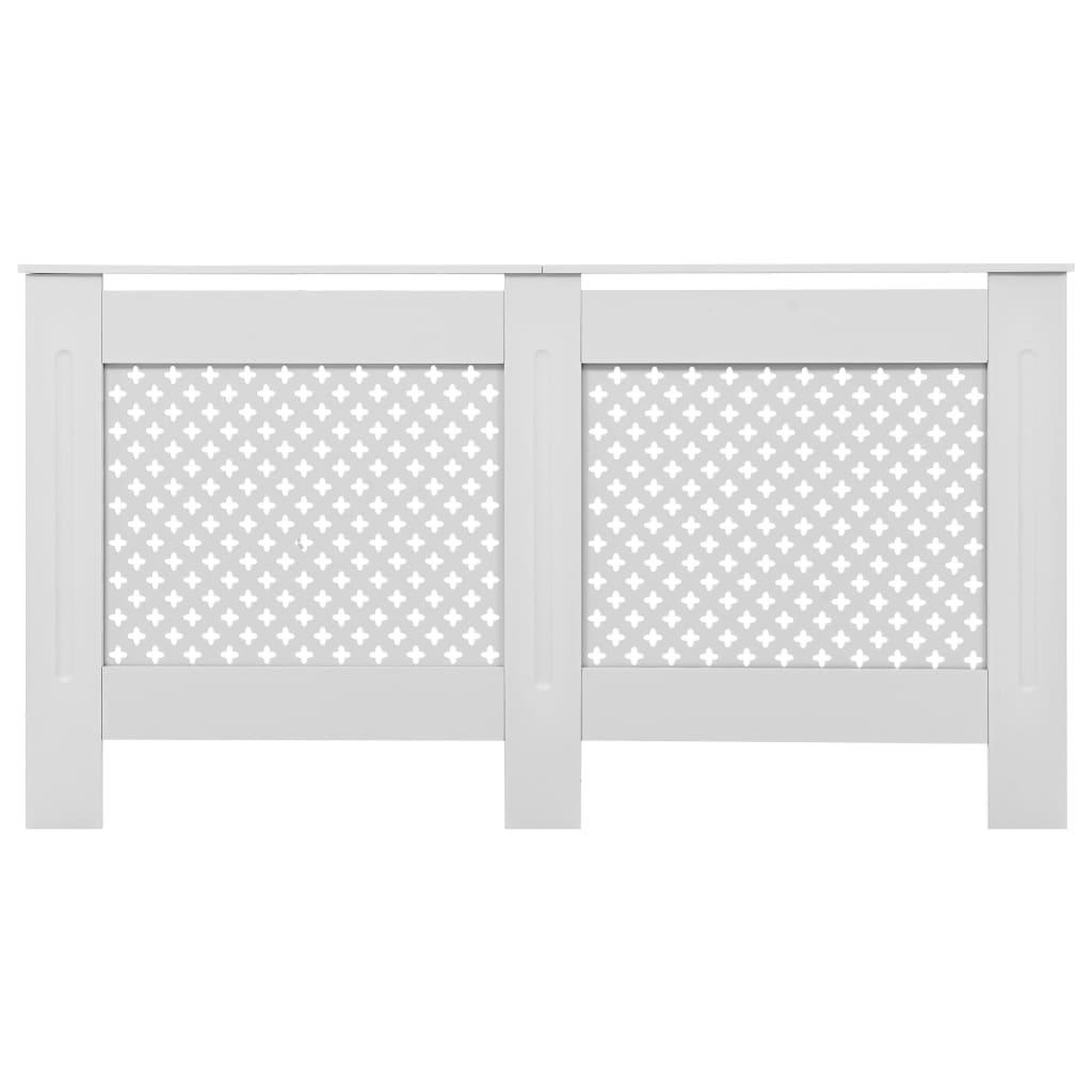 Voir la diapositive 4 : VIDAXL Cache-radiateurs 2 pcs Blanc 152x19x81,5 cm MDF
