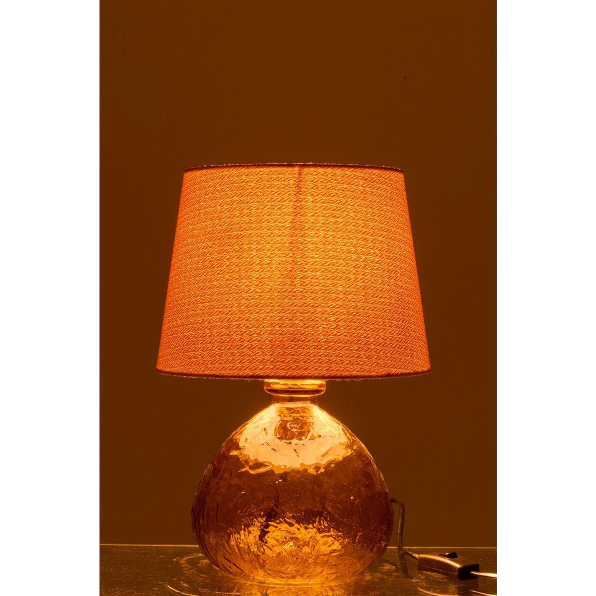 Paris Prix Lampe à Poser en Verre  Tierra  32cm Ocre