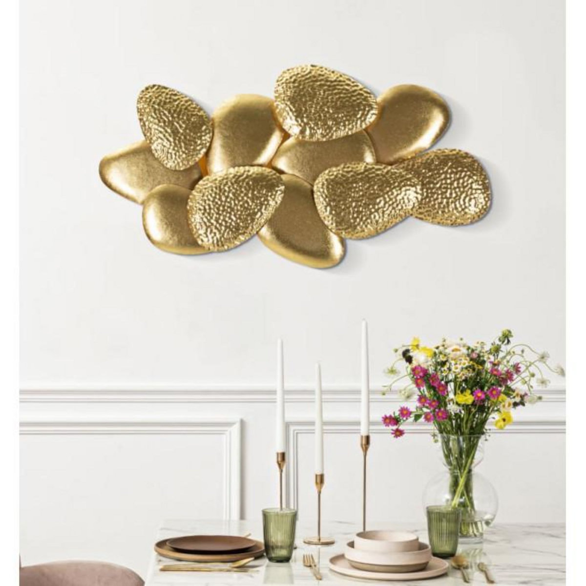 Paris Prix Applique Murale en Métal  Shell  59cm Or