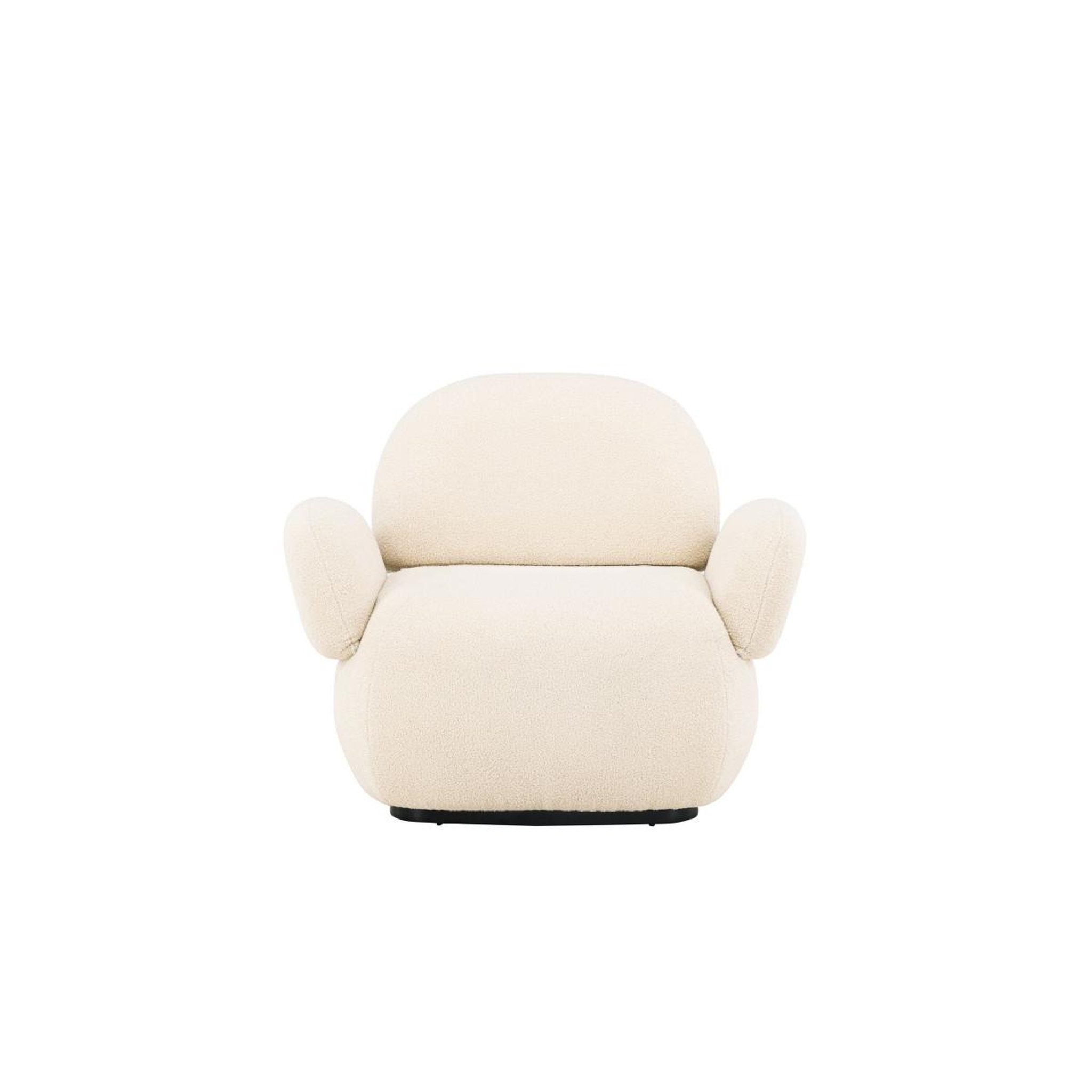 Voir la diapositive 4 : Paris Prix Fauteuil design chenille  sevilla  105cm beige
