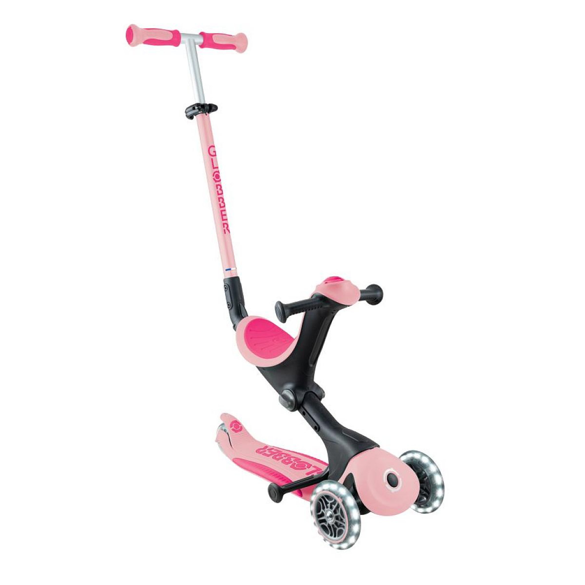 Globber Trottinette évolutive GO•UP DELUXE LIGHTS PINK