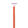 Voir la diapositive 6 : VIDAXL Corde de travail Orange 6 mm 50 m Polypropylene