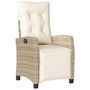 Voir la diapositive 5 : VIDAXL Ensemble a manger de jardin et coussins 9 pcs beige Poly rotin