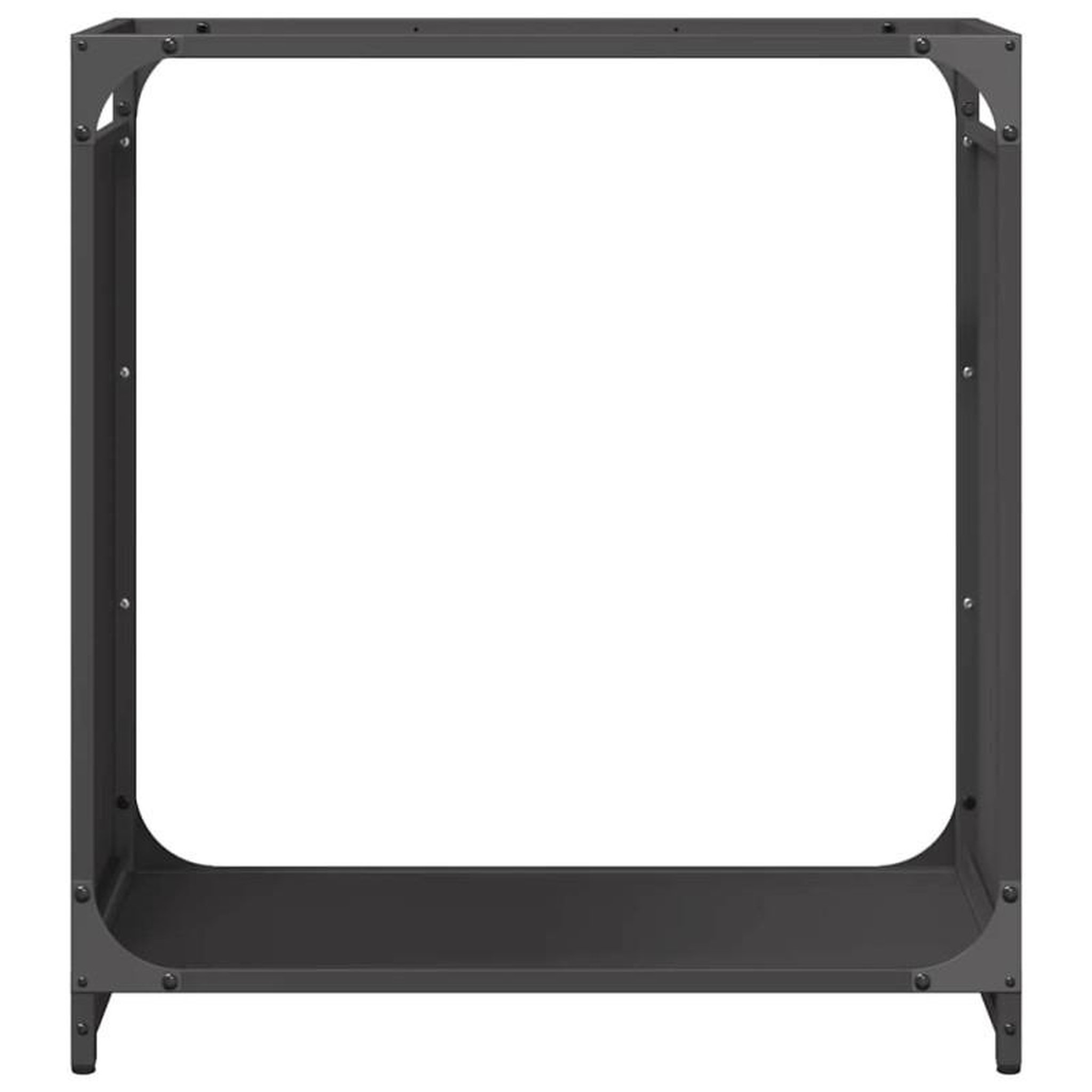 Voir la diapositive 5 : VIDAXL Portant de bois chauffage noir 60x28x65 cm