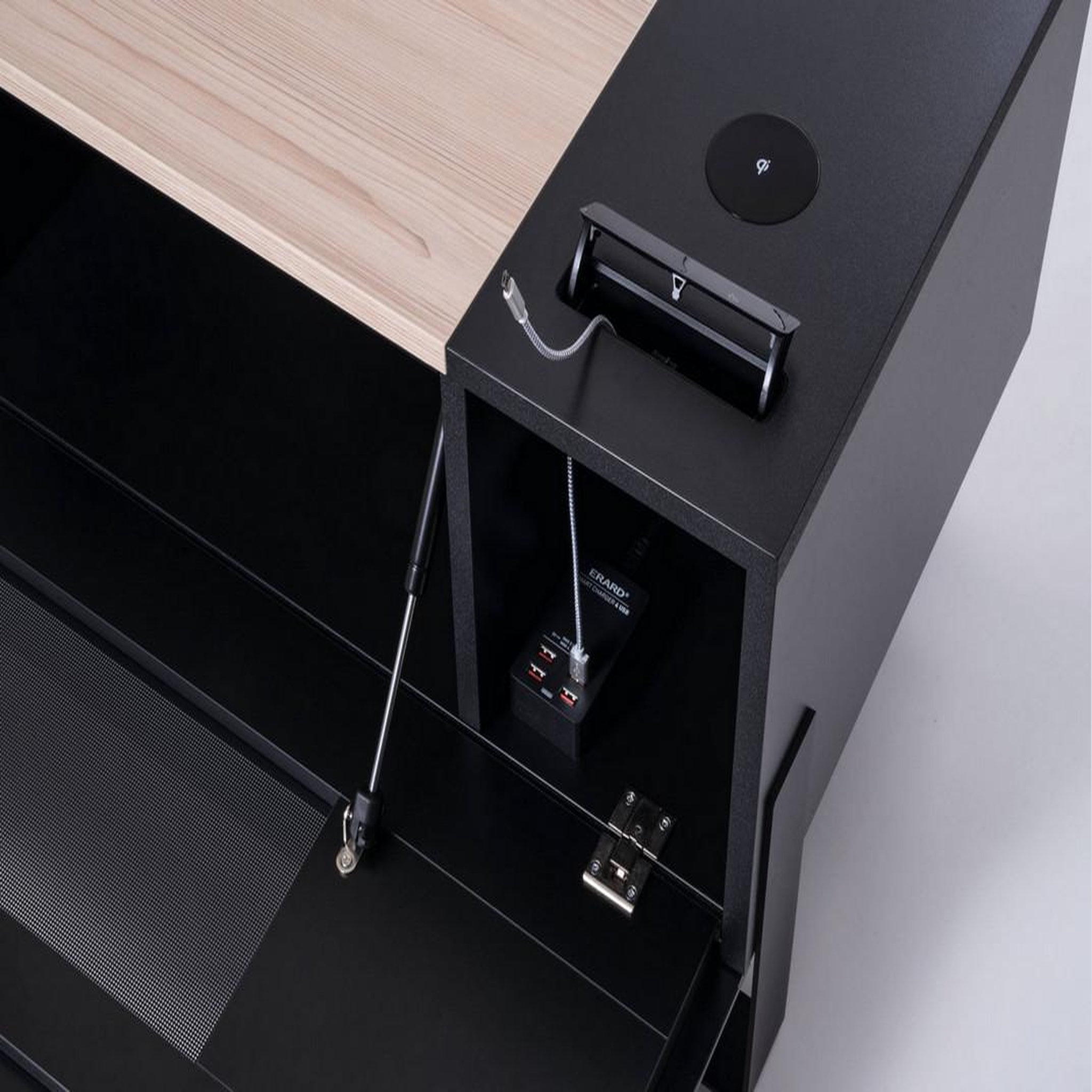 Voir la diapositive 5 : Erard Meuble TV NAGA 1600 Nordic + 4 USB + QI