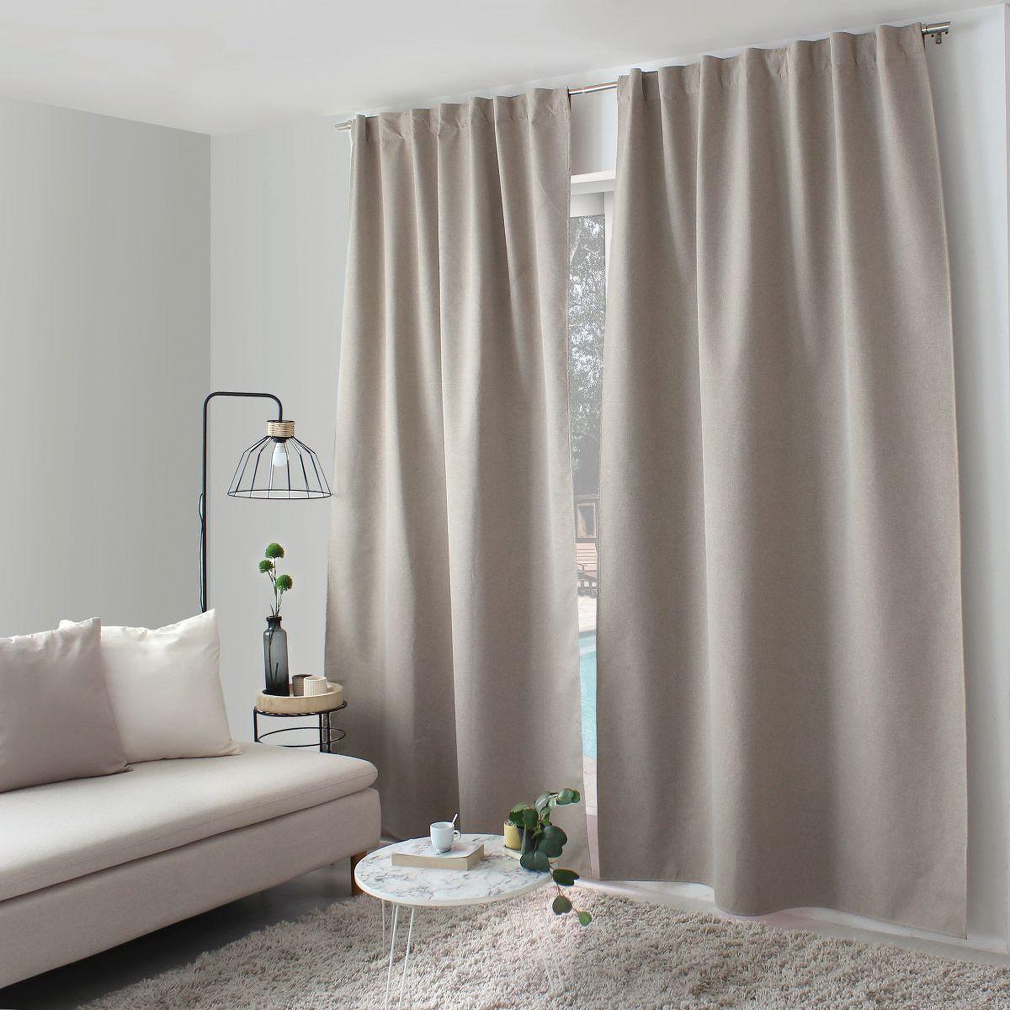 ENJOY HOME Rideau occultant opacité maximale  eclipse  140x240cm beige
