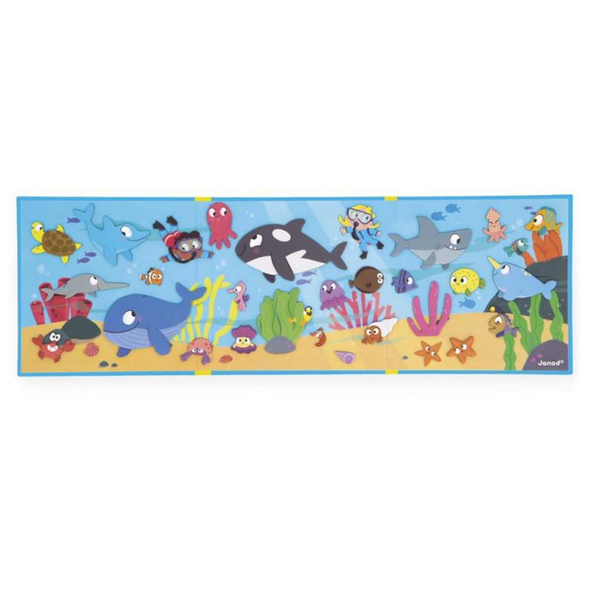 JANOD Jeu couleur et forme Janod Magneti Stories Les Fonds Marins