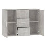 Voir la diapositive 5 : VIDAXL Buffet Gris beton 91x29,5x65 cm Bois d'ingenierie