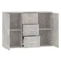 Voir la diapositive 5 : VIDAXL Buffet Gris beton 91x29,5x65 cm Bois d'ingenierie
