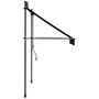 Voir la diapositive 5 : VIDAXL Auvent manuel retractable avec LED 150 cm Orange et marron