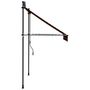 Voir la diapositive 5 : VIDAXL Auvent manuel retractable avec LED 150 cm Orange et marron