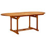 Voir la diapositive 2 : VIDAXL Table de jardin 200x100x75 cm Bois d'acacia massif