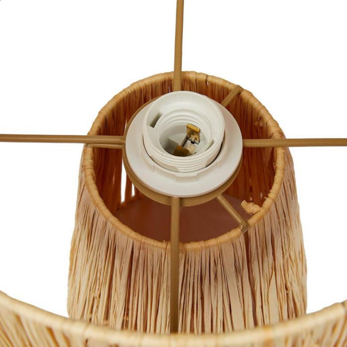 ATMOSPHERA Lampe à Poser en Raphia  Orane  34cm Naturel