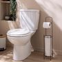 Voir la diapositive 2 : Douceur d'Intérieur Dérouleur papier WC en métal noir avec réserve