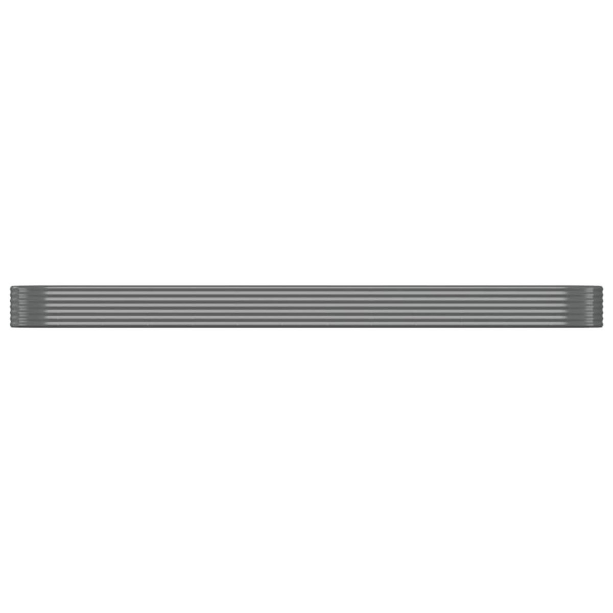 VIDAXL Lit sureleve de jardin Acier enduit de poudre 507x100x36cm gris