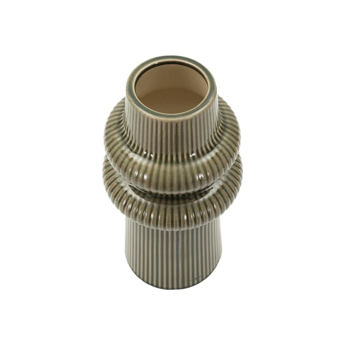 Paris Prix Vase Design en Céramique  Armony  25cm Vert
