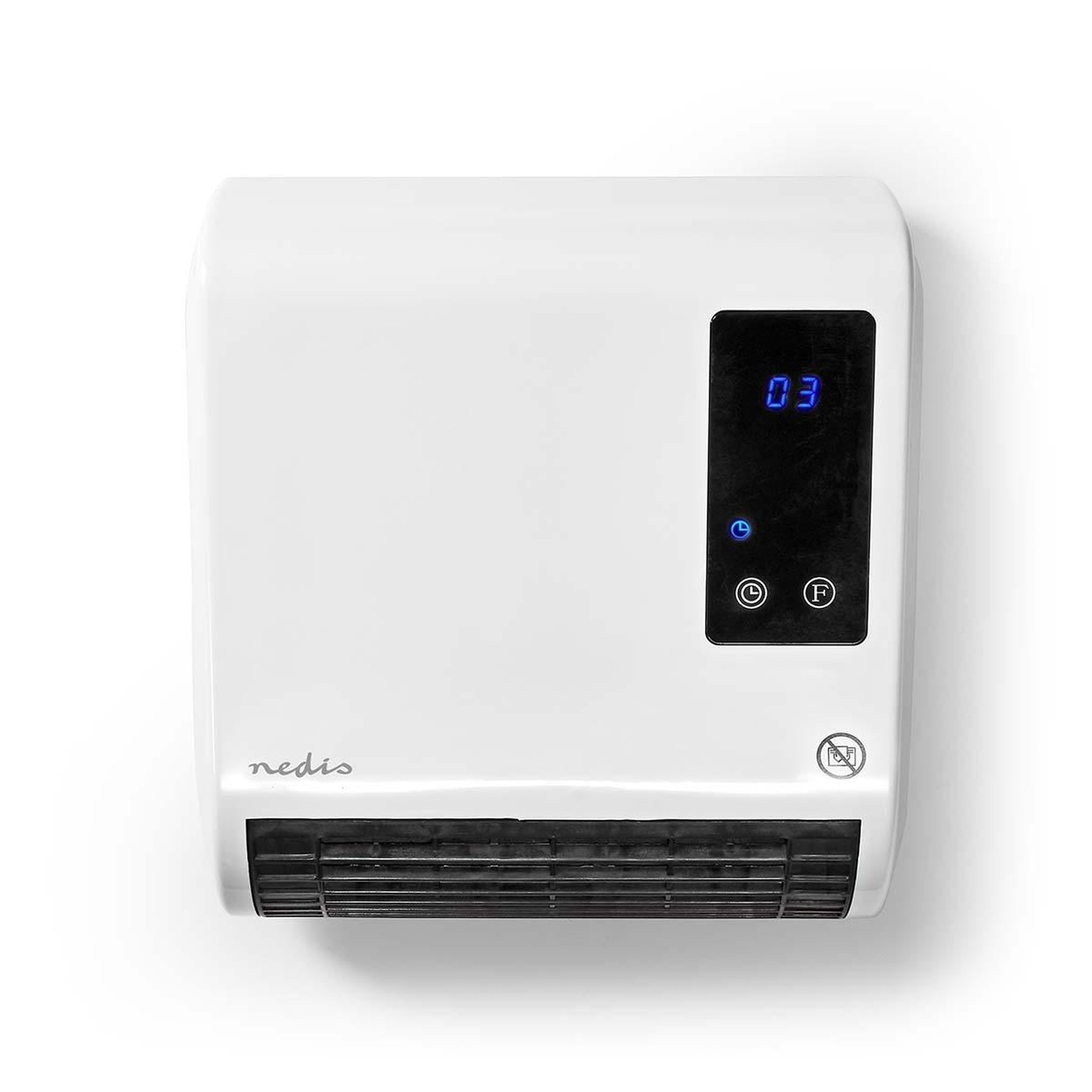 Voir la diapositive 3 : NEDIS Chauffage soufflant éléctrique 2000W avec Télécommande Programmable Salle de bain Chauffe jusqu'à 20 m2 NEDIS