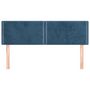 Voir la diapositive 3 : VIDAXL Tetes de lit 2 pcs Bleu fonce 72x5x78/88 cm Velours