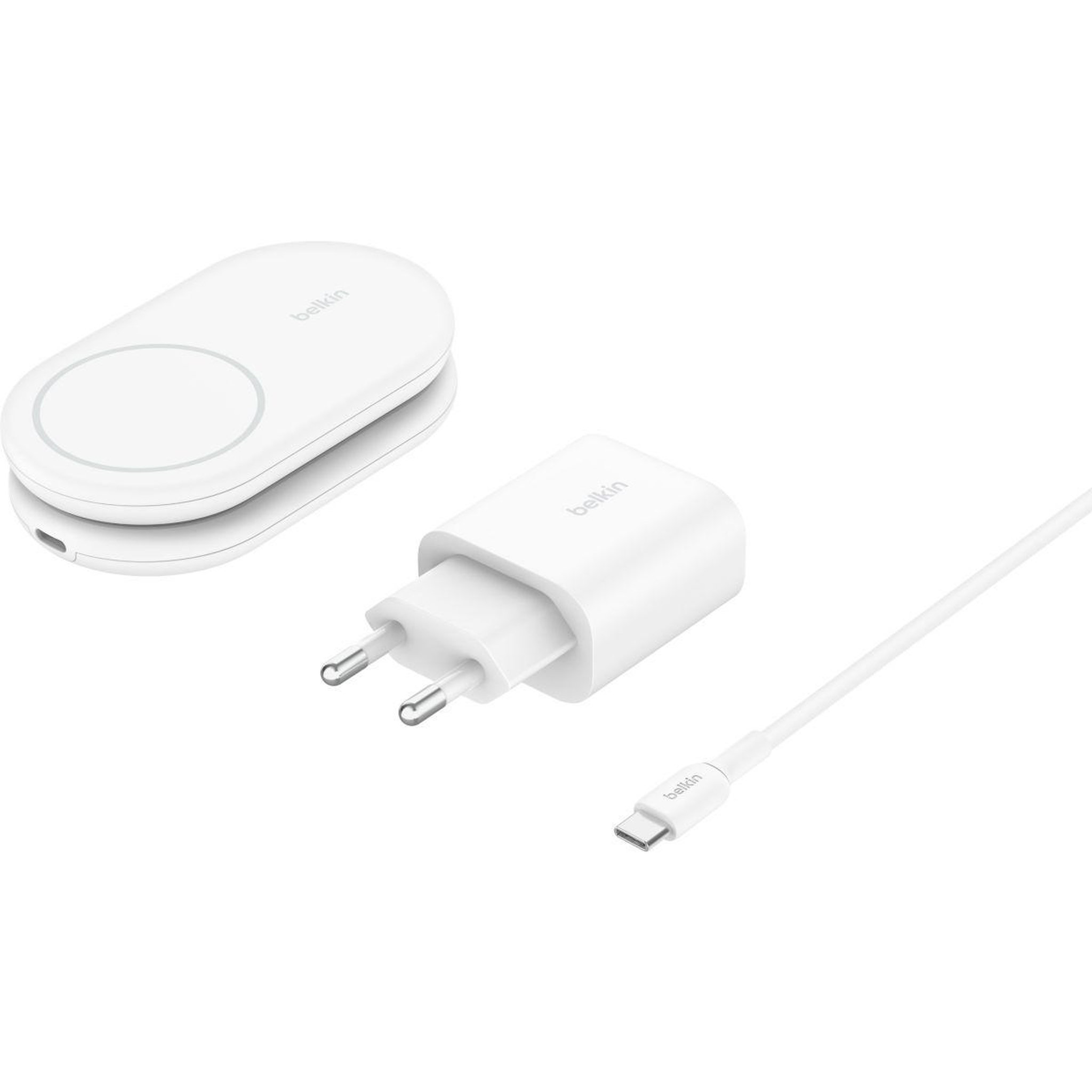 Belkin Chargeur induction induction 15w 2en1 blanc