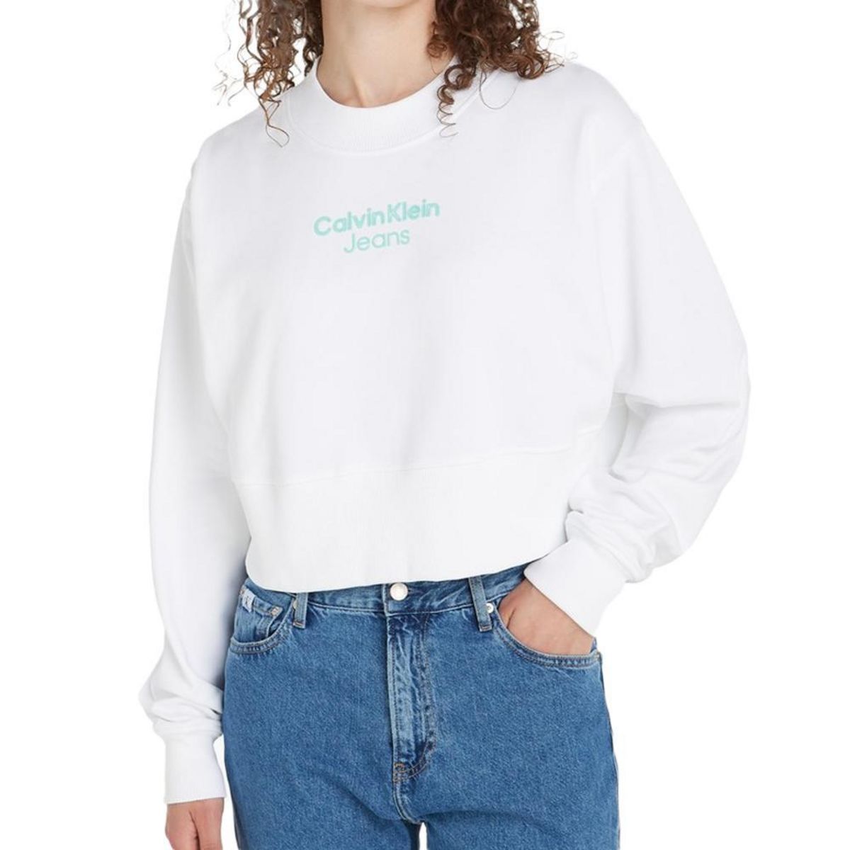 CALVIN KLEIN JEANS Sweat  Femme Calvin Klein Jeans Stacked Institutiona