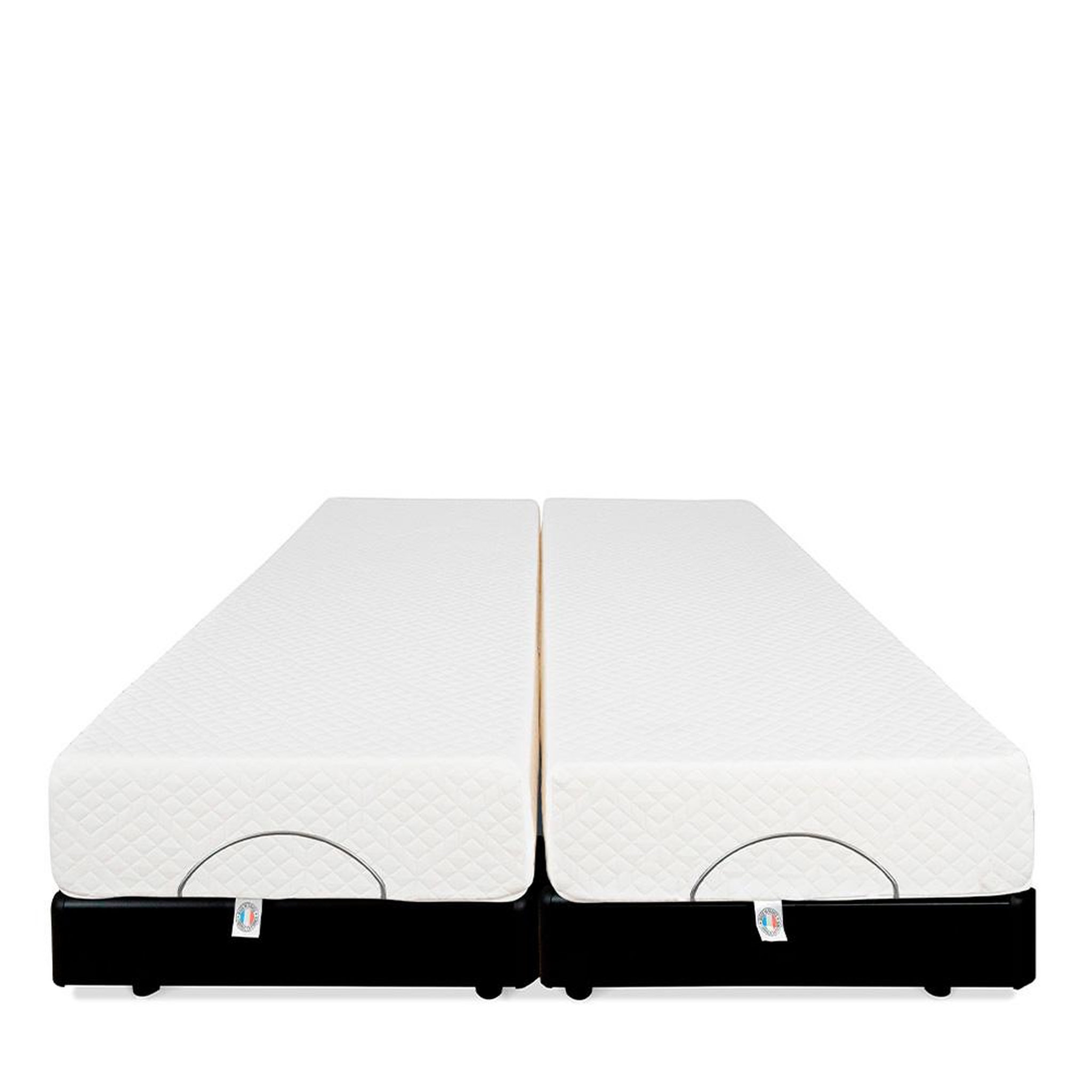 Voir la diapositive 3 : BELLECOUR BELLECOUR LITERIE | Ensemble Duo BODYSOFT | Sommiers électriques + Matelas Mémoire de forme