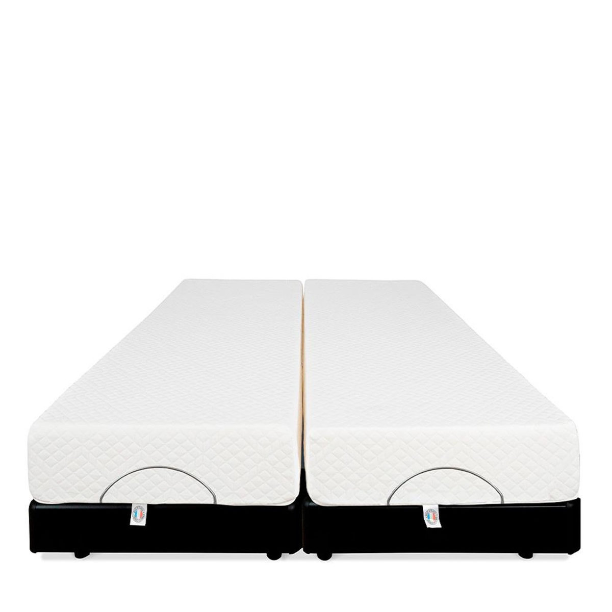 BELLECOUR BELLECOUR LITERIE | Ensemble Duo BODYSOFT | Sommiers électriques + Matelas Mémoire de forme