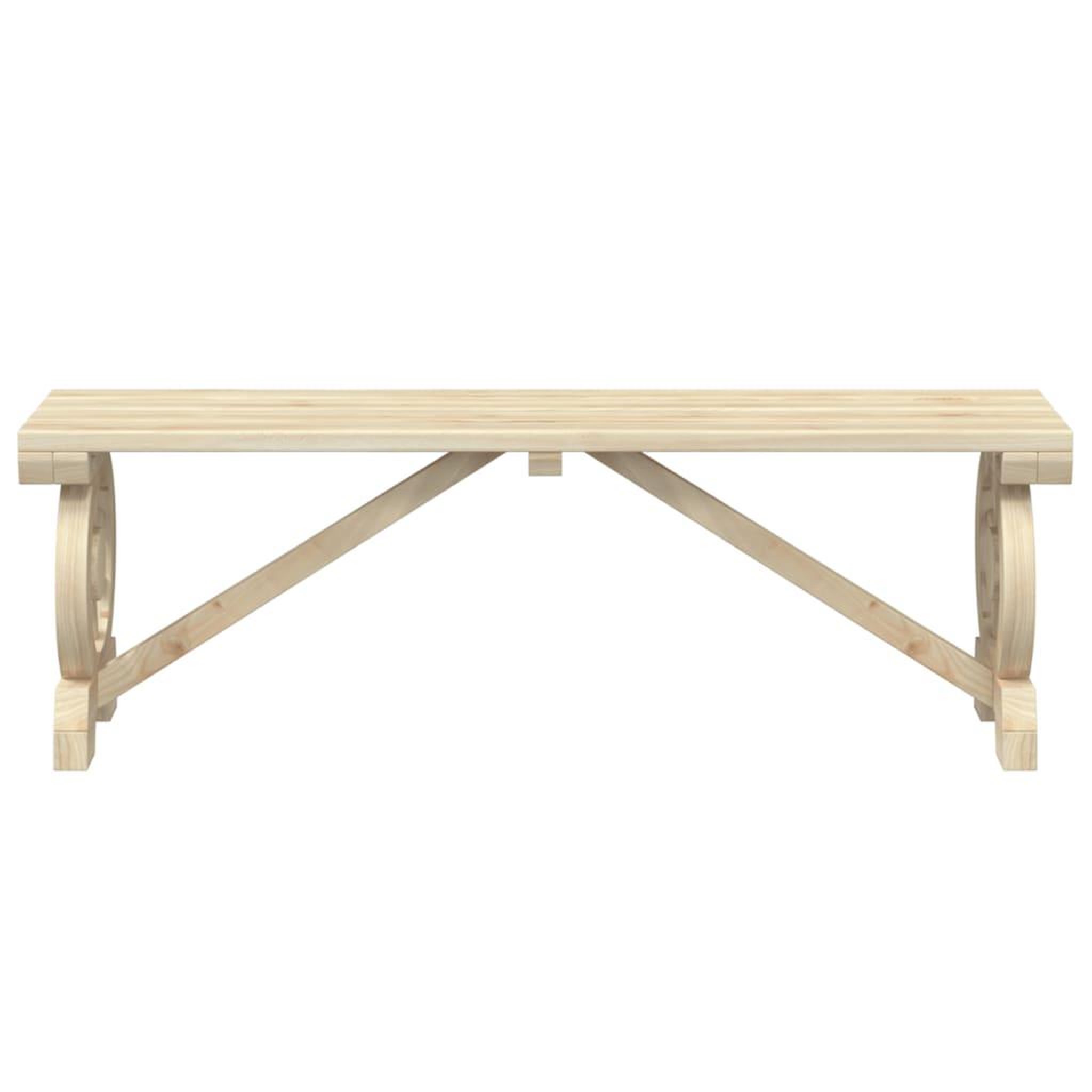 Voir la diapositive 4 : VIDAXL Banc de jardin 115 cm bois de sapin massif