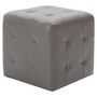 Voir la diapositive 2 : VIDAXL 2 pcs Poufs Gris 30 x 30 x 30 cm Similicuir