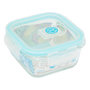 Voir la diapositive 2 : FIVE Boîte de Conservation Carrée  Clipeat  330ml Bleu
