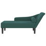 Voir la diapositive 3 : VIDAXL Chaise longue avec coussins vert fonce velours