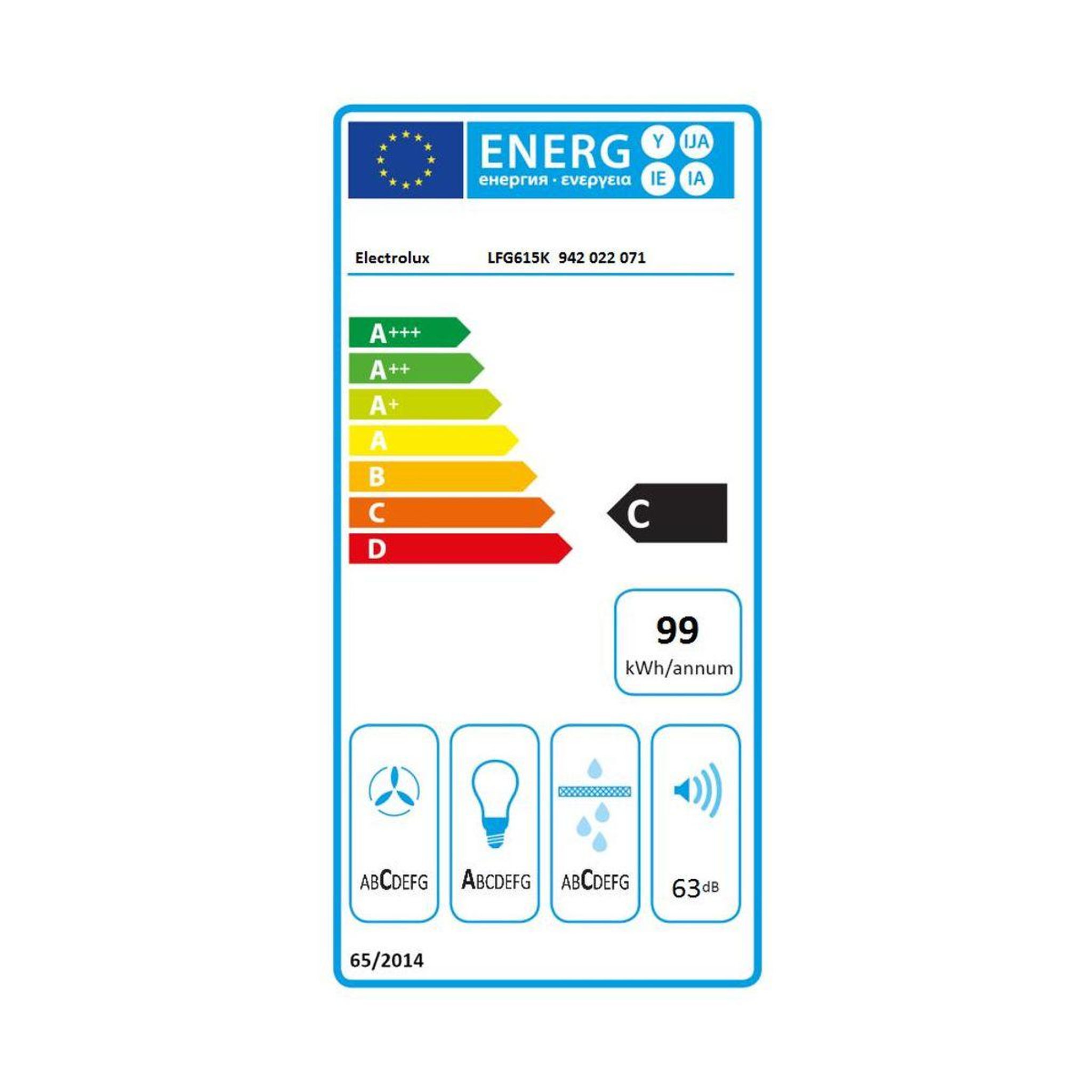 Voir la diapositive 6 : ELECTROLUX Hotte plafond LFG615K