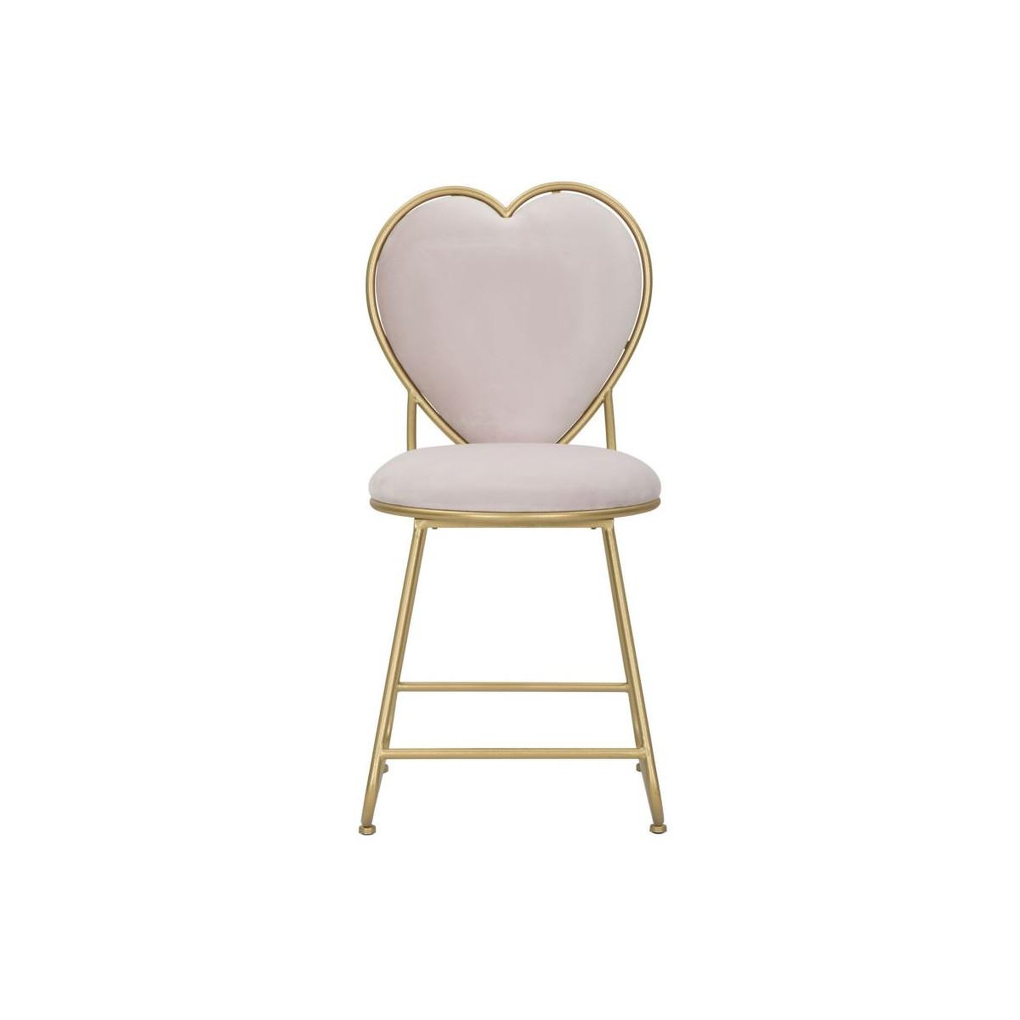 Voir la diapositive 2 : Paris Prix Chaise design coeur  heart  80cm rose & or