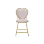 Voir la diapositive 2 : Paris Prix Chaise Design Coeur  Heart  80cm Rose & Or