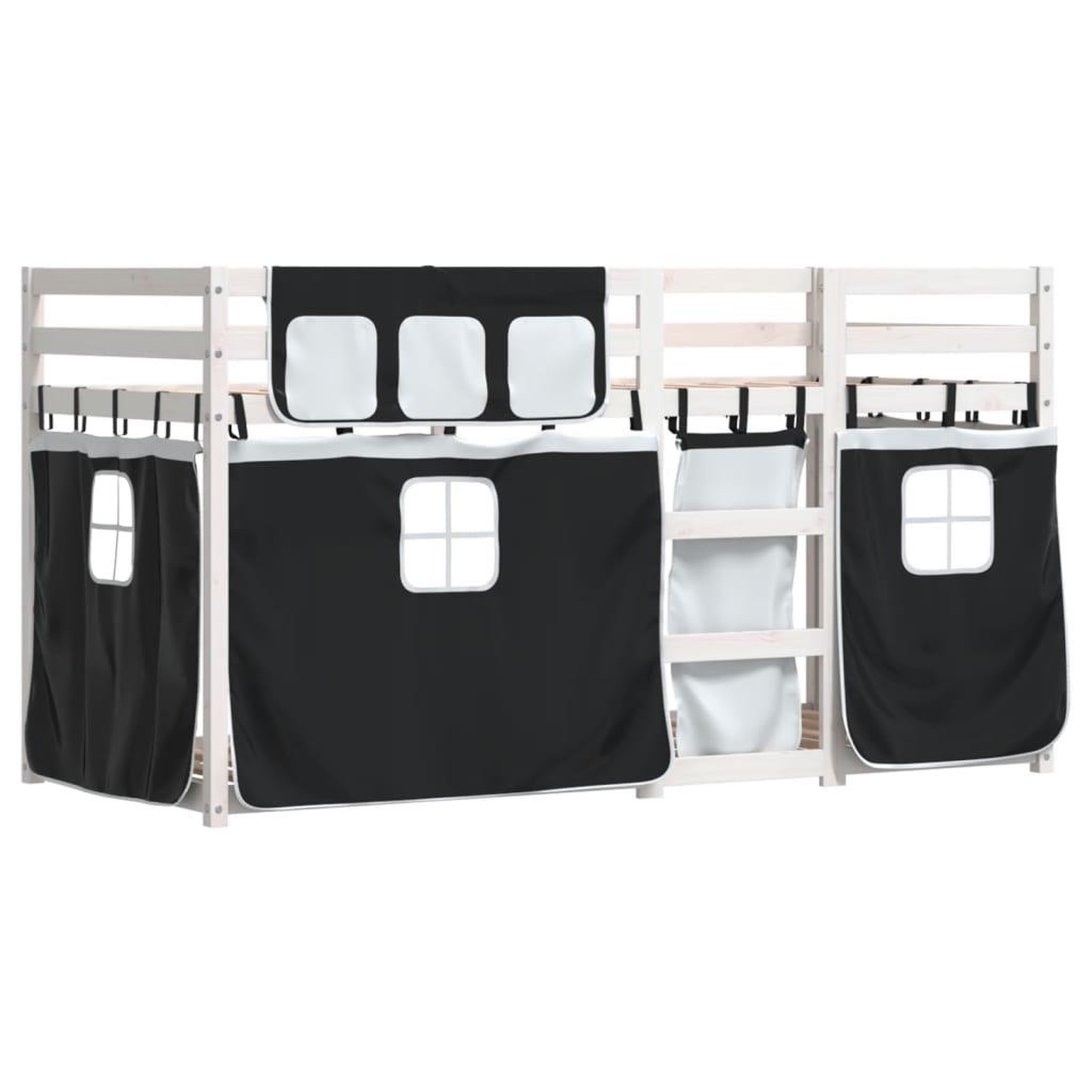Voir la diapositive 3 : VIDAXL Lit superpose sans matelas 80x200 cm bois de pin massif