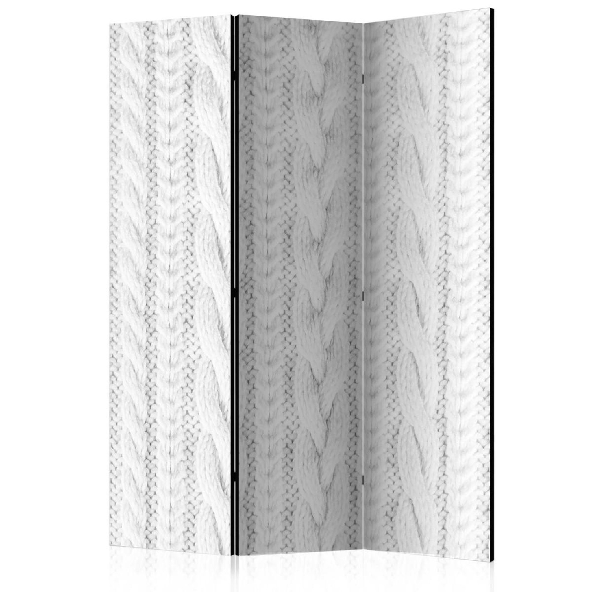 Paris Prix Paravent 3 volets  white knit  135x172cm