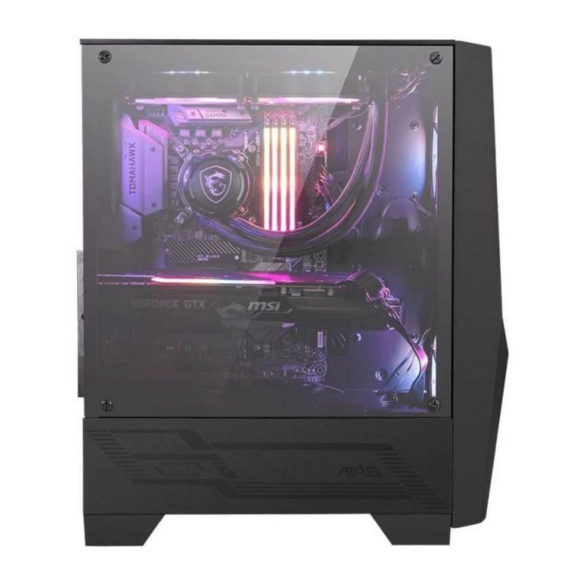 MSI MSI BOITIER PC MAG FORGE 100R - Noir - Verre trempe - Format ATX 306-7G03R21-809