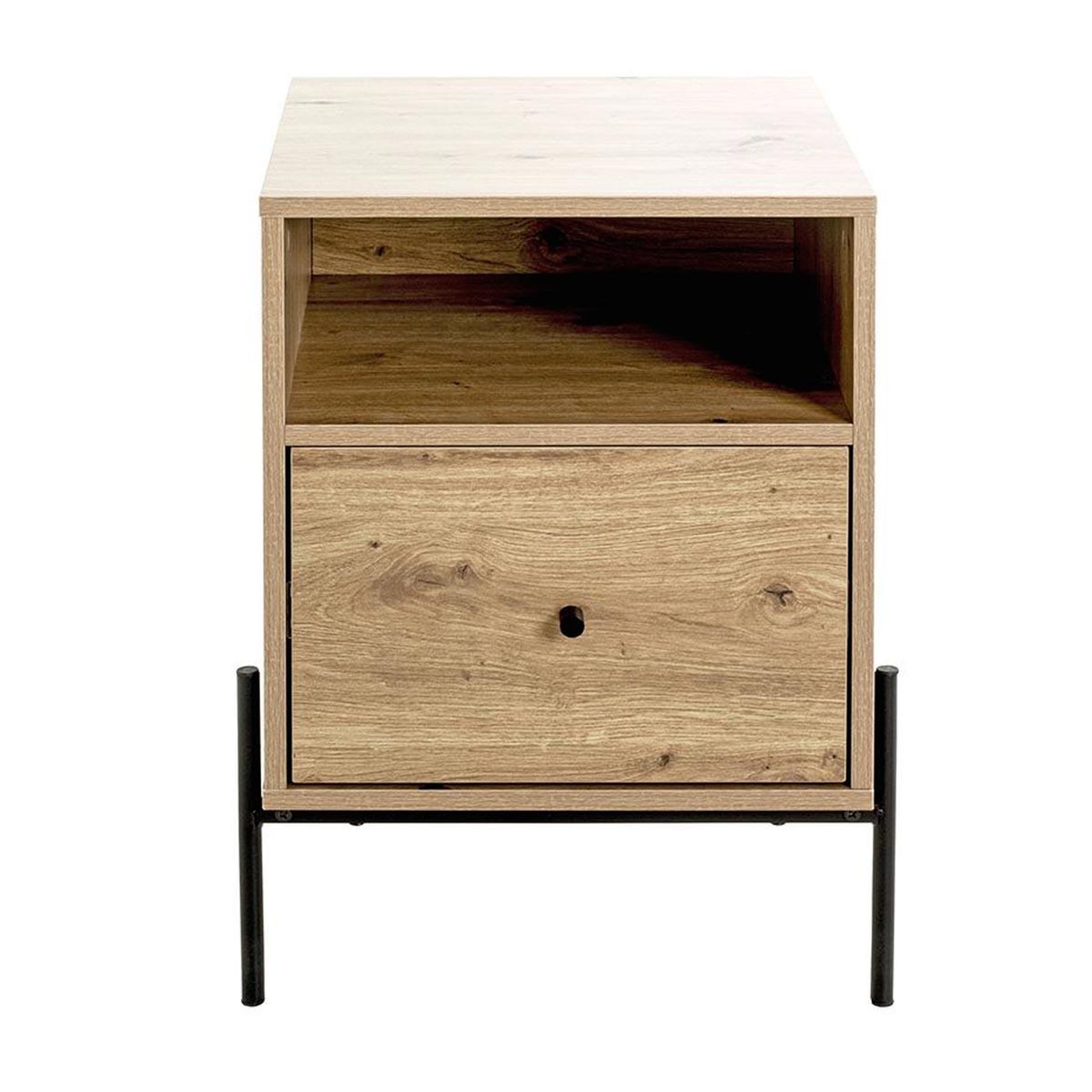 Voir la diapositive 2 : Paris Prix Table de chevet 1 tiroir  ali  60cm naturel