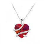 SC CRYSTAL Collier coeur SC Crystal orné de Cristaux scintillants