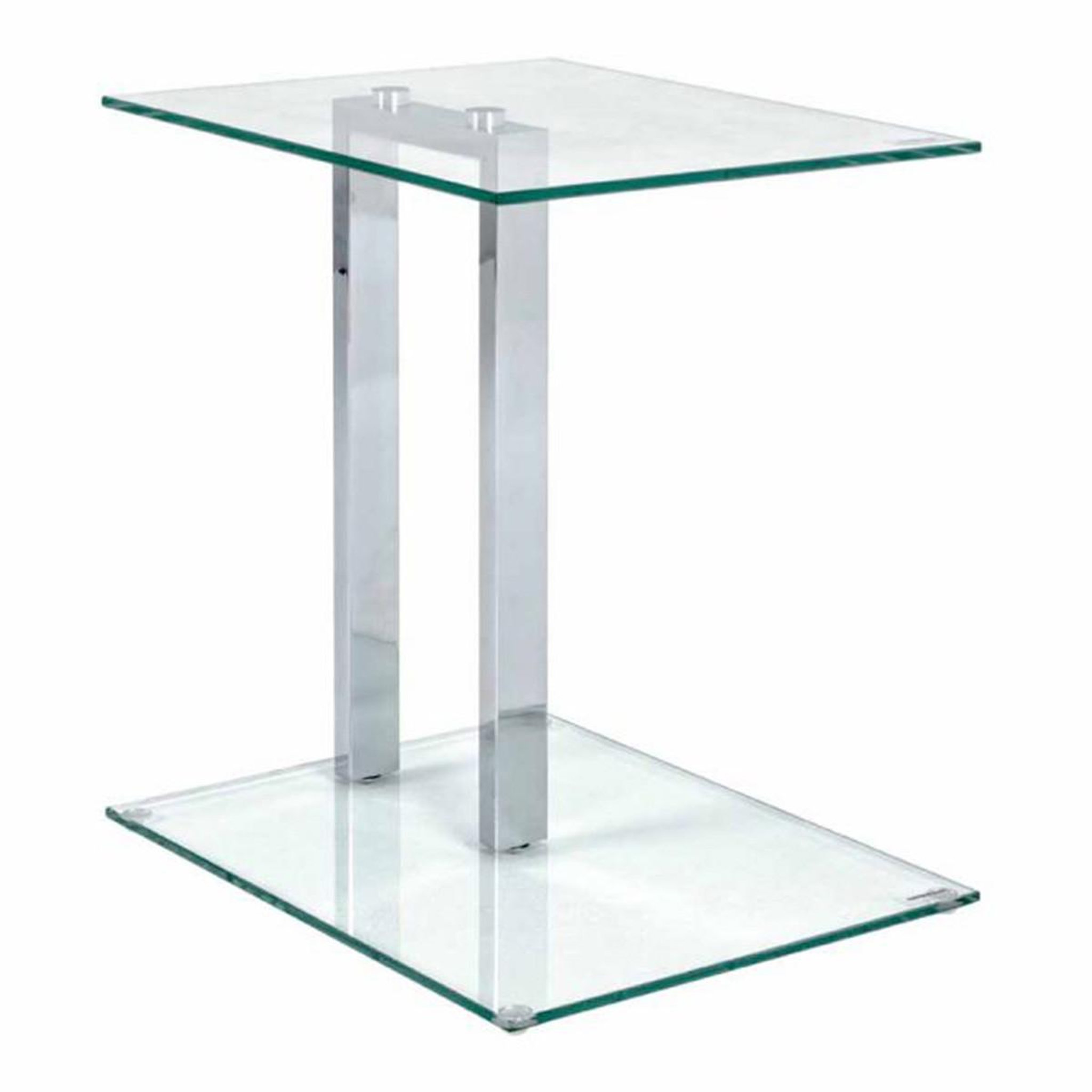 Paris Prix Table d'Appoint en Verre  Antilles  50cm Transparent
