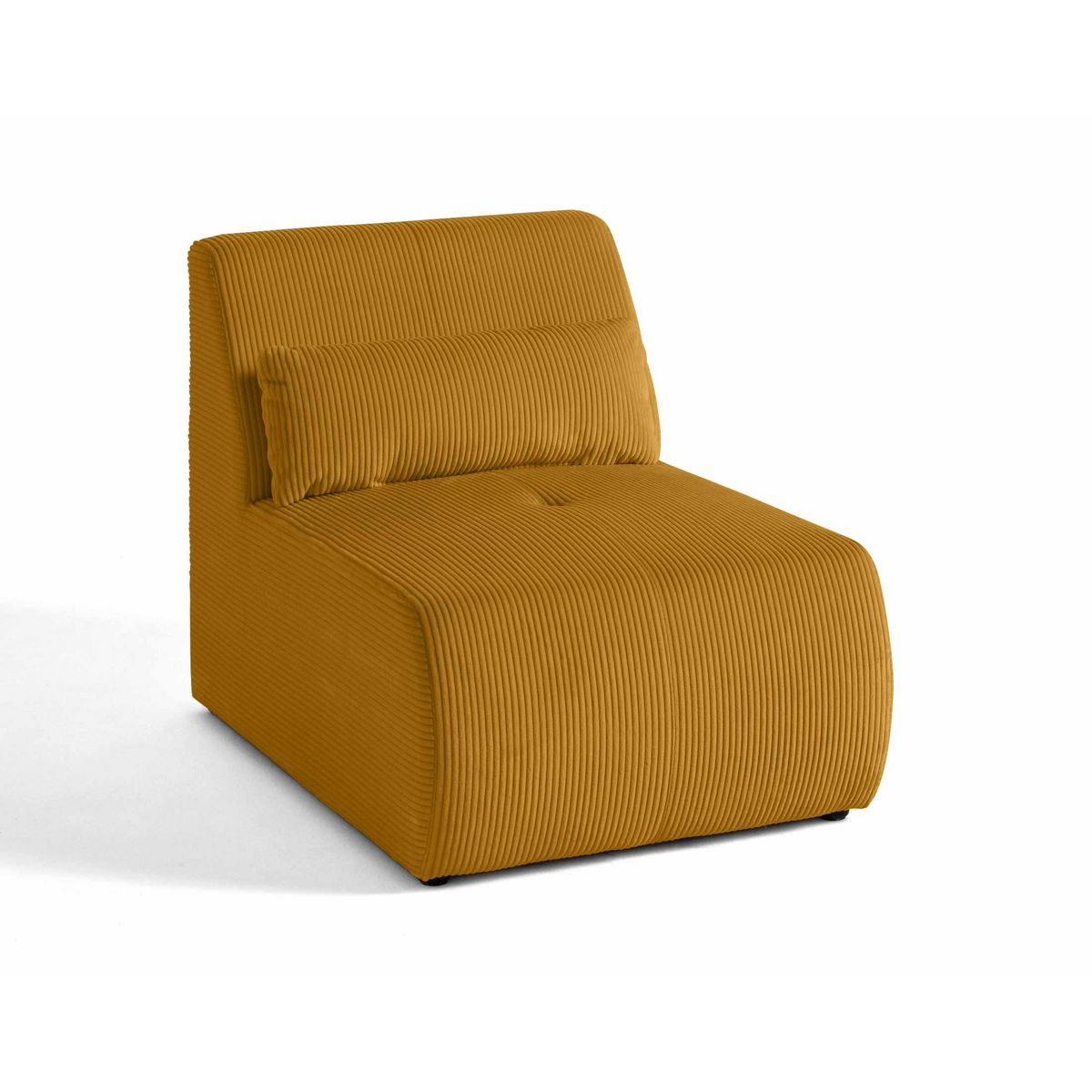 LISA DESIGN Onyx - fauteuil sans accoudoirs - en velours côtelé