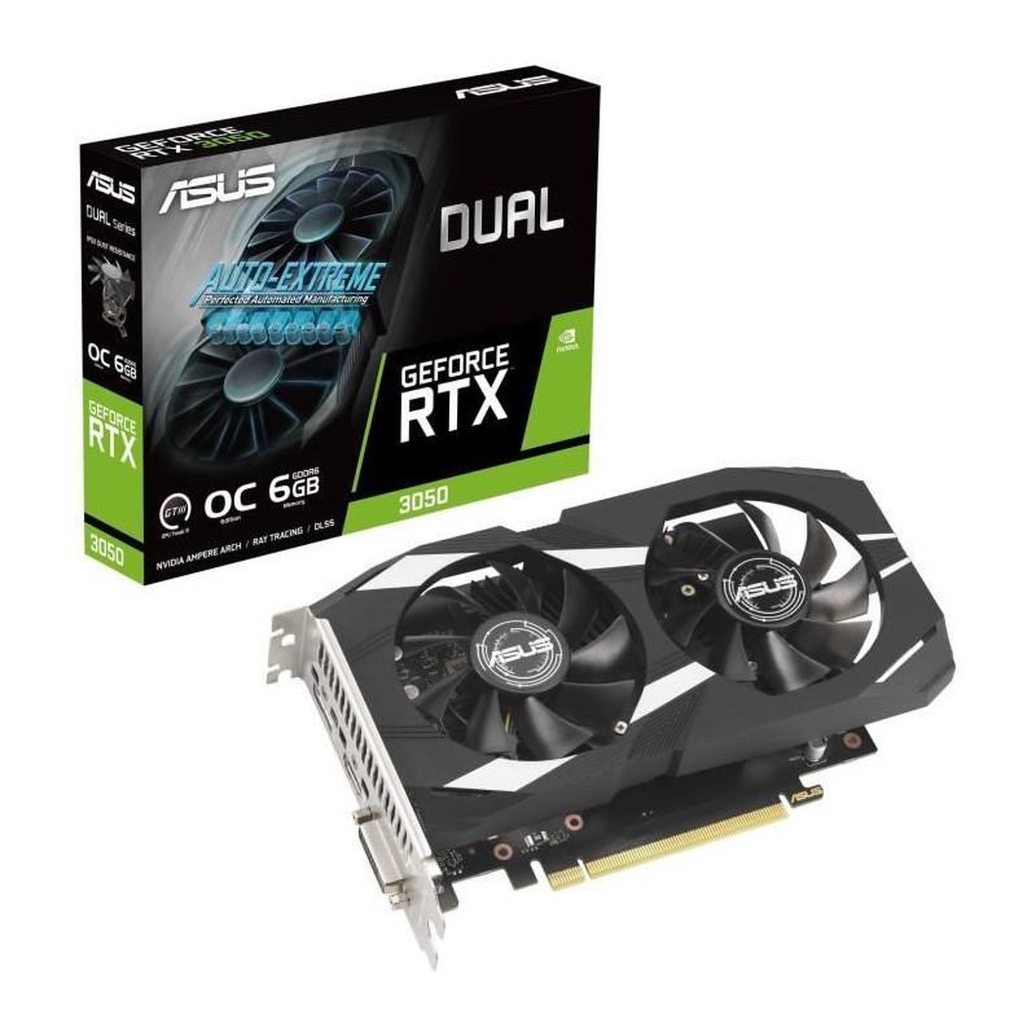 asus asus - carte graphique - geforce rtx 3050 oc edition 6gb gddr6