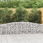 VIDAXL Paniers a gabions arques 20 pcs 400x30x60/80 cm Fer galvanise