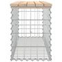 Voir la diapositive 4 : VIDAXL Banc de jardin design de gabion 103x31,5x42 bois massif de pin