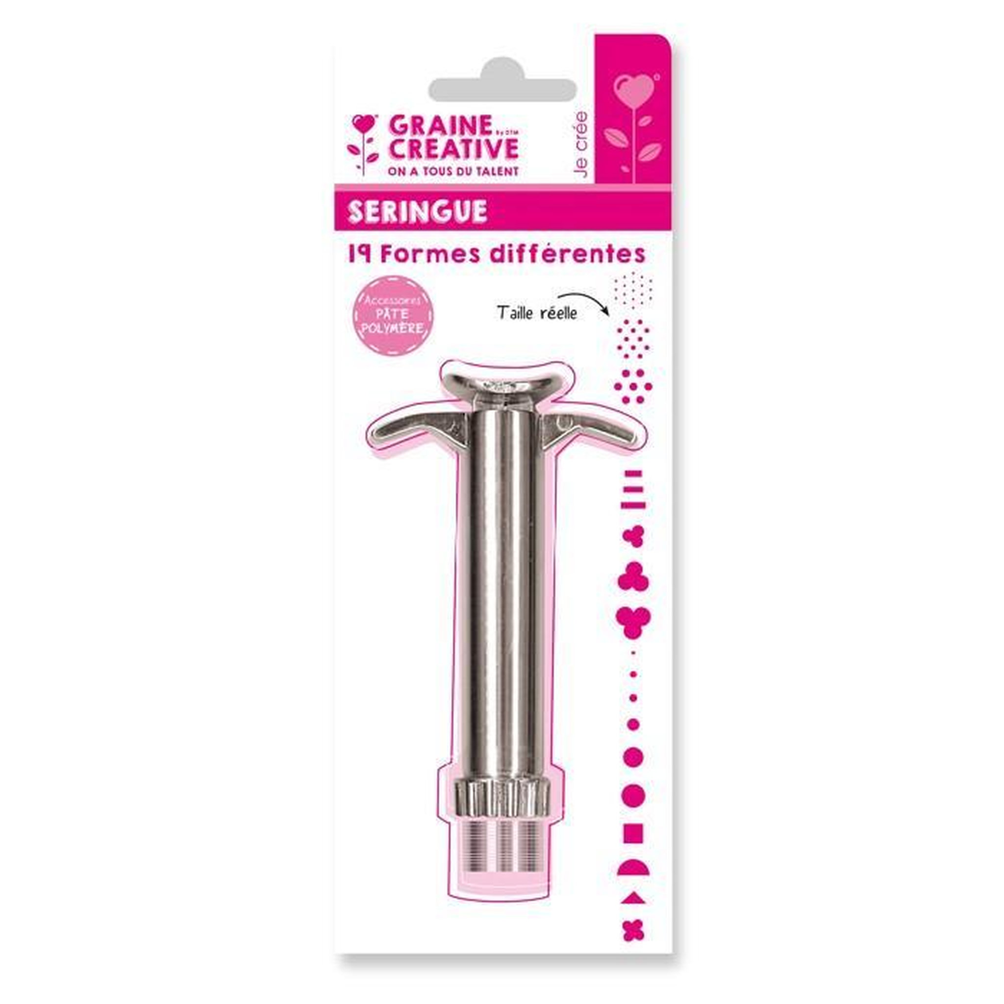 Graine créative Seringue à piston pour pâte polymère
