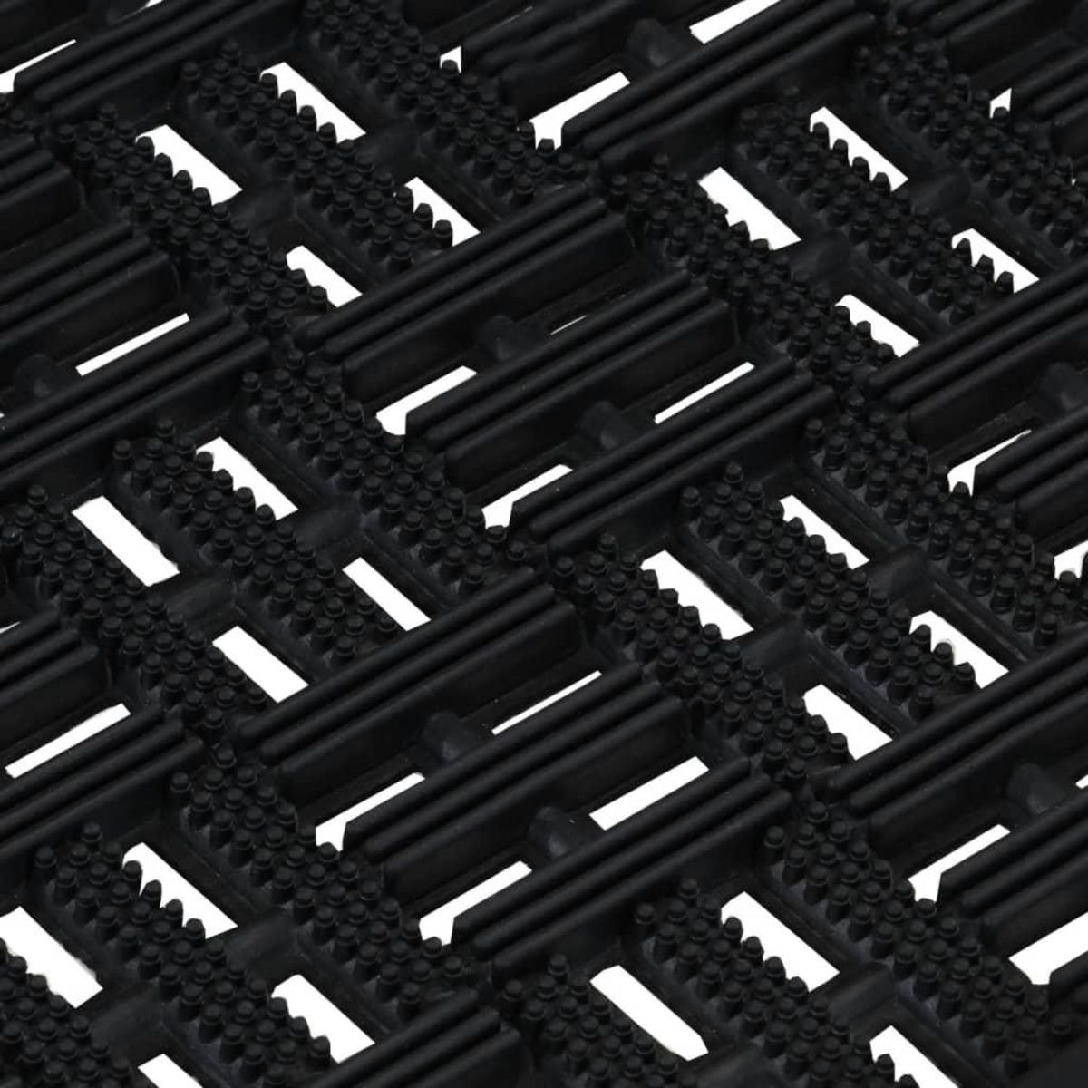 VIDAXL Paillasson rectangulaire 45x75 cm caoutchouc