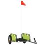 Voir la diapositive 2 : VIDAXL Remorque de vélo vert tissu oxford et fer