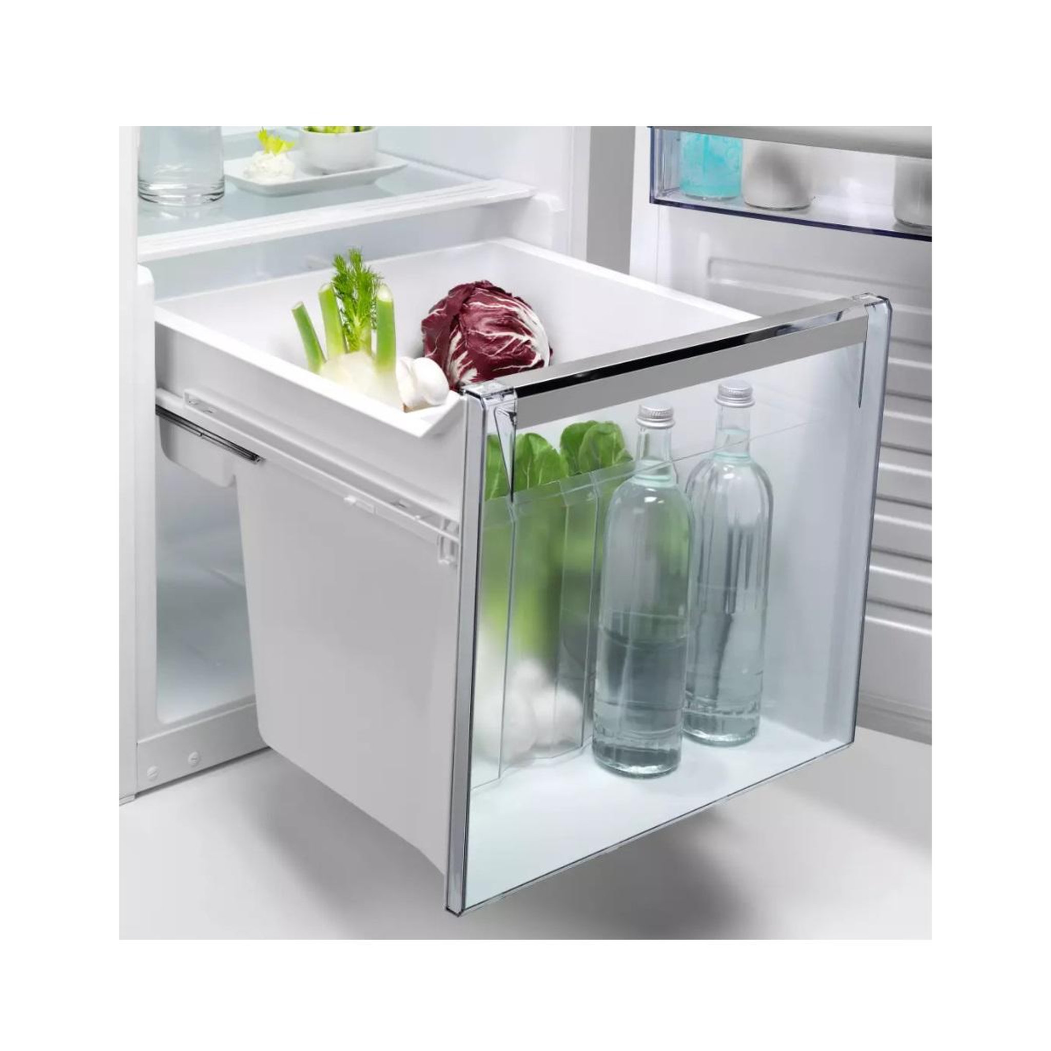 Voir la diapositive 5 : ELECTROLUX Réfrigérateur 1 porte intégrable à glissières 285l - efd6de18s1