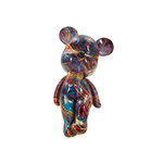 Paris Prix Ourson Nœud Pap en Résine  Psyco  25cm Multicolore